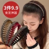Full-diamond flocking headband for washing face, five-pointed star hair band for women, new style with teeth for hair trimming, teeth for washing and grooming, hair clip and hair accessory Application Scenario